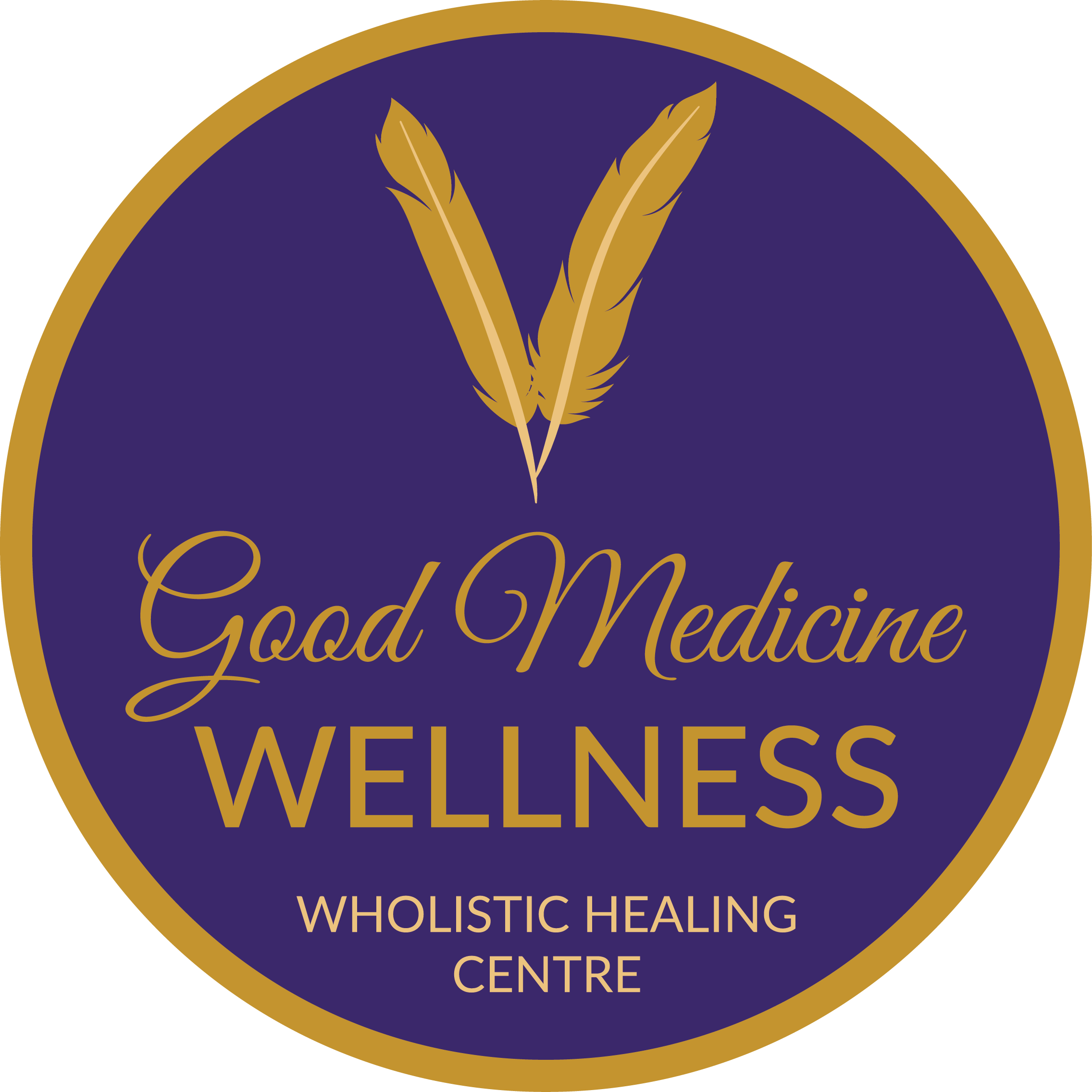 Good Medicine Logo solid gold